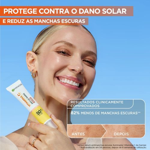 Garnier SkinActive Vitamina C* Fluido UV Diário Iluminador Glow 40ml